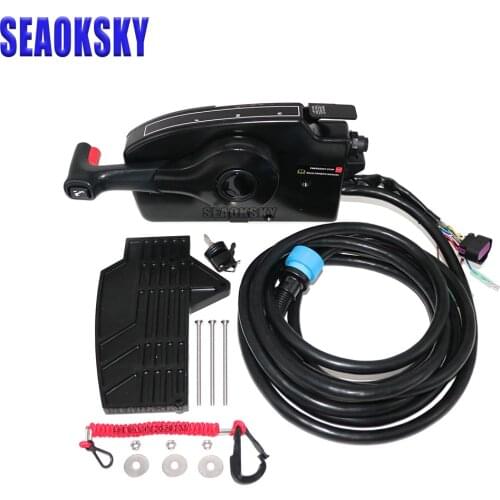 Side Mount Remote Control Box With 14 Pin 15FT Cable for Mercury Outboard Engine 881170A13