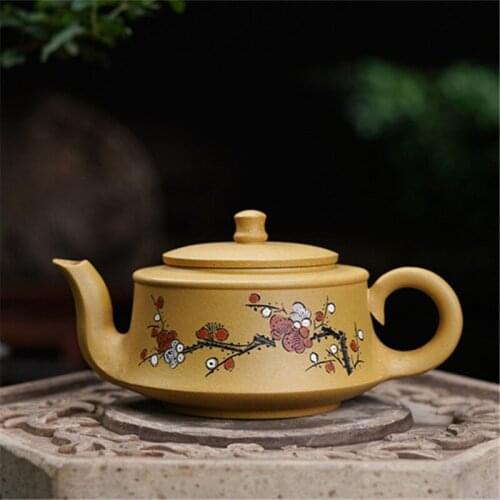 Yixing Purple Clay Teapot Original Ore Section Mud Master Hand Made Curved Pot Chinese Classic Teaset Household 250ml Teapots