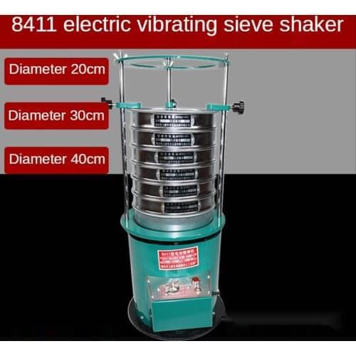 Electric Vibrating Sieve Machine, Sieve Diameter 20cm Sieving shaker with timing function, Screening machine 220v