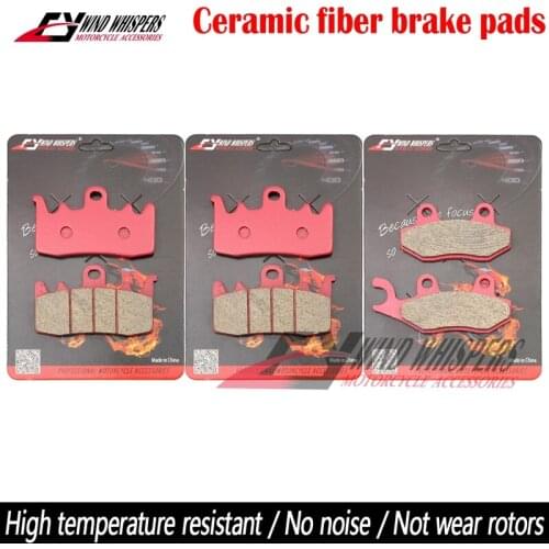 Motorcycle Ceramic Front Rear Brake Pads For TRIUMPH Tiger 1200 XR Explorer XC Trophy 1215cc SE