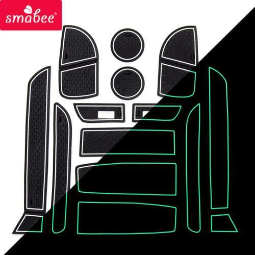 Smabee Gate slot mat For BMW 3 Series F30 2013 ~ 2018 F31 F34 320 328 M3 Cup Holders Non-slip mats Accessories Car sticker 13