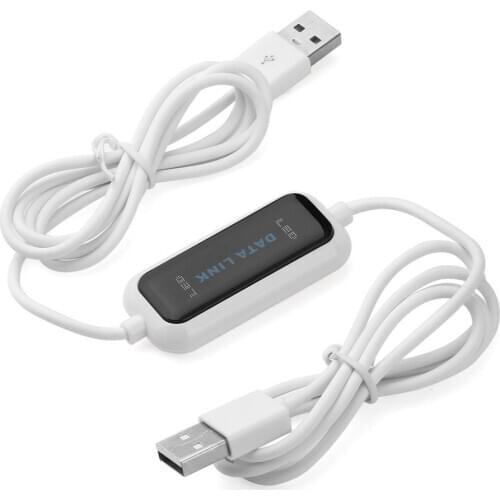 Hot! High Speed USB PC To PC Online Share Sync Link Net Direct Data File Transfer Bridge LED Cable Easy Copy Between 2 Computer