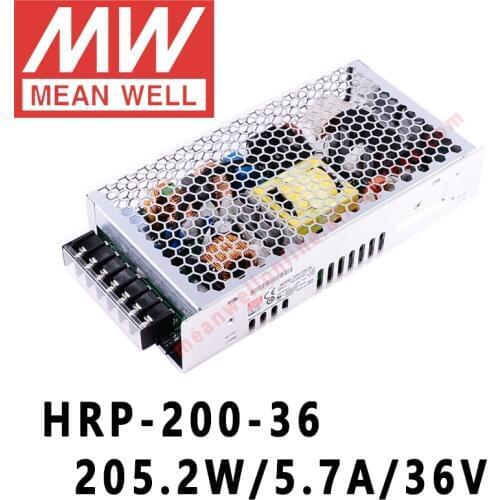 Mean Well HRP-200 series DC 12V 24V 36V 48V meanwell 200W single output with PFC Function Switching Power Supply