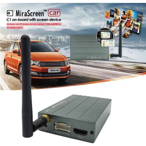MiraScreen Wireless Car WiFi Display Dongle HD Audio Video GPS Navigation Screen Mirroring Box for iPhone Android Phone to HDTV