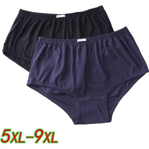 New Arrival Mens briefs Breathable Cotton plus size 8XL 9XL 150Kg Big Size underwears men Panties