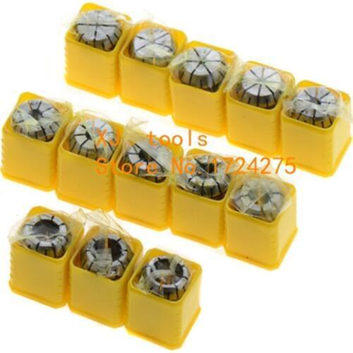13Pcs ER11 Collet Tool Precision Spring Collet Set from 1mm to 7mm CNC Collet Chuck For Milling Lathe Tools and Spindle