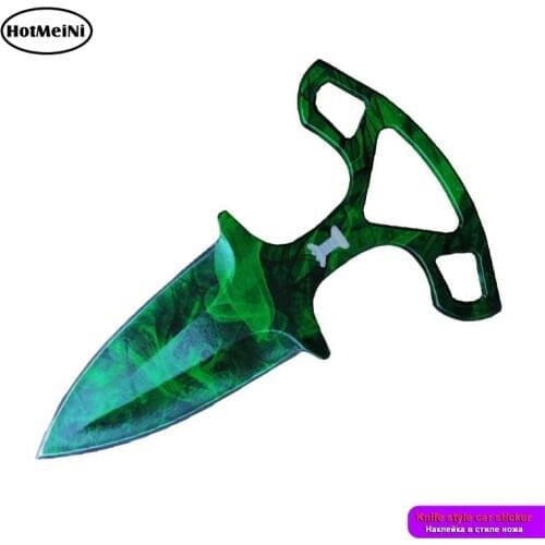 HotMeiNi 13cm Car Stickers for CSGO Knife Skin Graphics Waterproof Decals Fashion Vinyl Decal Laptop Scratch-Proof Decoration