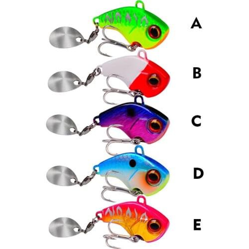 New Fishing Bait Long-throwing Rotating Vibrating VIB with Sequins Submerged Luya Bait