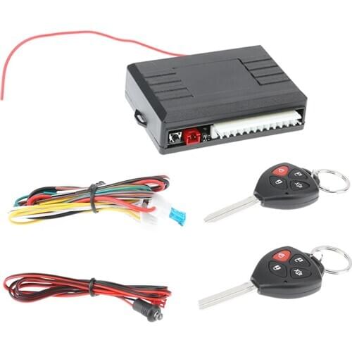 New 12V Car Vehicle Burglar Alarm Keyless Lock Entry Security System Central Remote Control Opening Trunk Car Windows