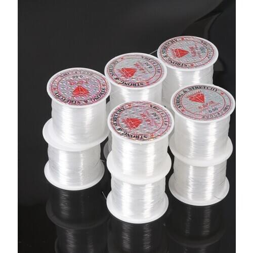 0.2/0.3/0.4/0.5/0.6/0.8mm 10-100m Transparent Non-Stretch Fish Line Wire Nylon String Beading For Making Necklace DIY