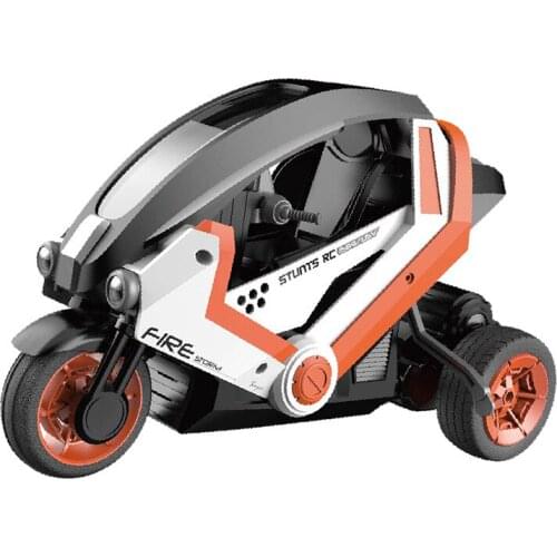 RC Motorcycle 2.4GHz 3 Wheels Off-Road Vehicle ATV With LED Headlights Remote Control Drift Car Toys For Kids Birthday Gift