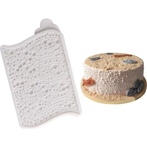 Sugarcraft Bubble Pearl Lace Fondant Mold Cake Border Silicone Molds Candy Chocolate Silicon Moulds Cake Decorating Tools