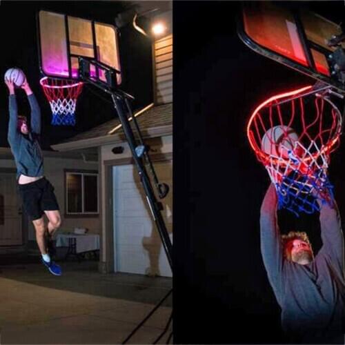 Light up LED Basketball Hoop Light Solar Power Color Changing Induction Lamp MC889