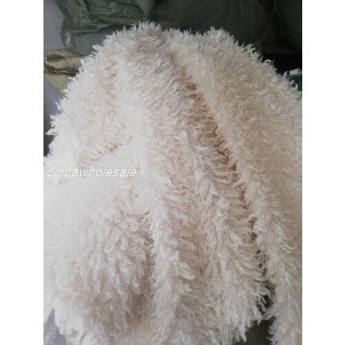 Faux fur fabric,Curly sheep fur,Clothing shoes plush material,150cm*42cm(about half yard)/pcs