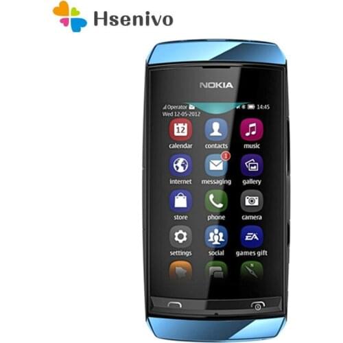 Nokia Asha 306 Refurbished-Original Unlocked 3.0 inches 2 MP Wi-Fi Games GSM 2G one year warranty Free shipping