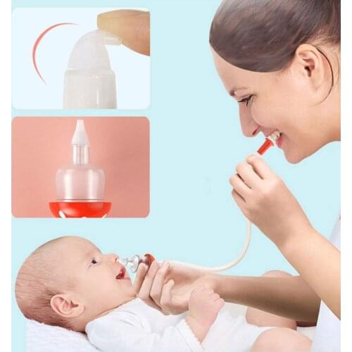 Baby Infant Nasal Suction Snot Cleaner Baby Mouth Suction Catheter Children Nasal Aspirator Cleansing Sucker Nose Cleaning G2AE