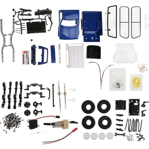WPL C24 2.4G DIY RC Car KIT 4WD Remote Control Crawler Off-road Buggy Moving Machine Kids Toys Q6PD