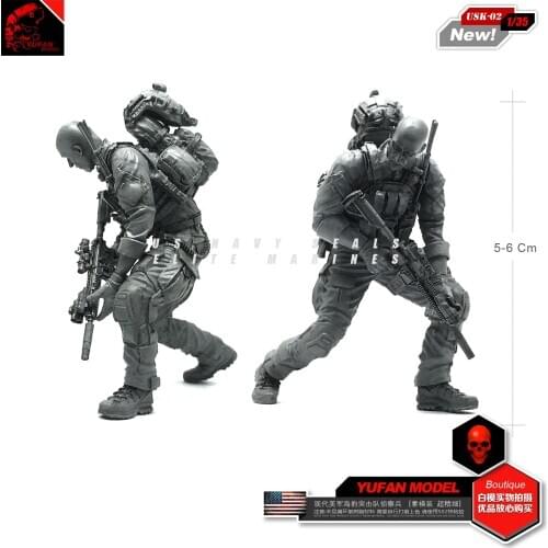 1/35 Resin Figure model kits Seal Reconnaissance Force Resin Soldier Element Usk-02