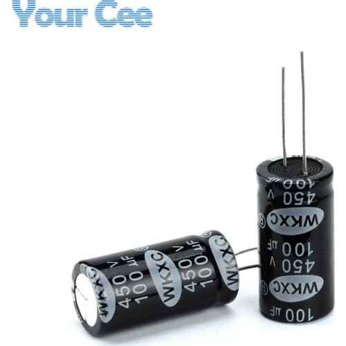 10 pcs Electrolytic Capacitors 450V 100UF 18X35MM Aluminum Electrolytic Capacitor