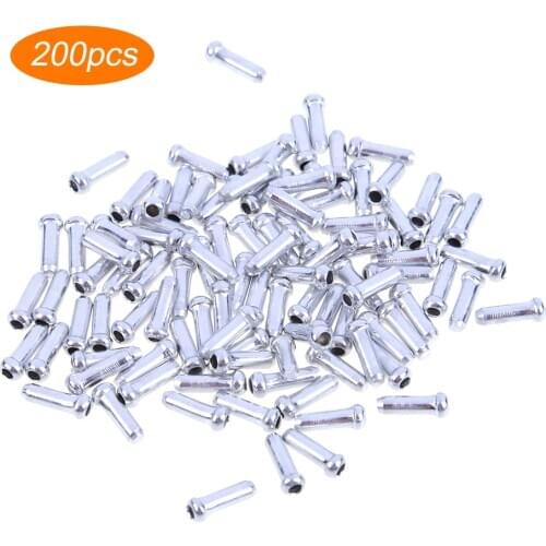100/200pcs Bicycle Cable End Caps Aluminum Bike Bicycle Brake Shifter Inner Cable Tips Wire End Cap Bicycle Accessories Dropship