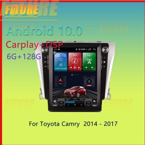 128G Android 10.0 For Toyota Camry 2014-2017 Car Multimedia Player GPS Navigation Video DVD Radio Stereo 2 Din Carplay Head Unit