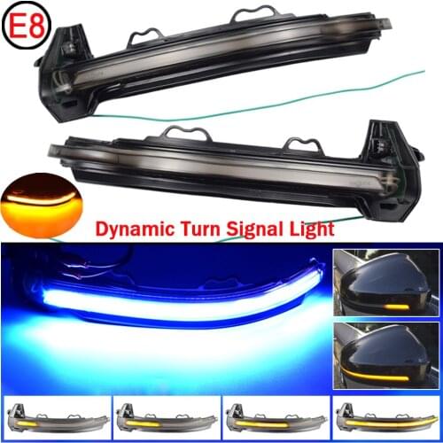 2pcs For Audi A4 S4 RS4 B9 2016-2019 A5 S5 RS5 LED Dynamic Turn Signal Light Side Mirror Indicator Sequential Blinker Lamp