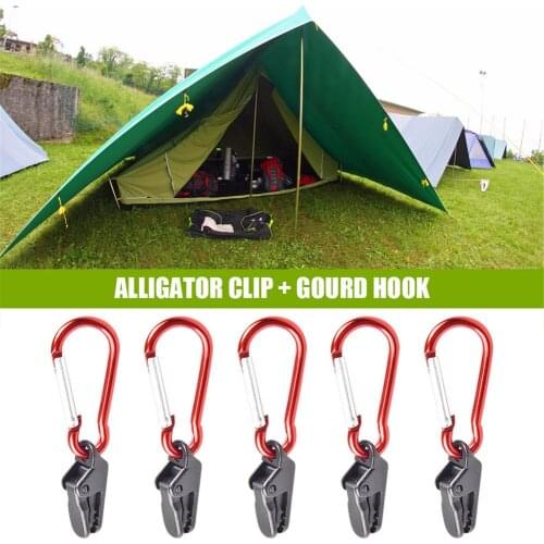 5/10Pcs Spring Snap Hook Outdoor Portable Securing Clip Carabiner Keychain Outdoor Camping Climbing Snap Clip Lock Buckle Hook