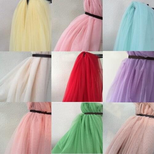 5Meter Hot Sale Black White Tulle Mesh Fabric For Wedding Decoration Lace Fabric DIY Clothing Skirt Net Yarn Curtain Lace Fabric