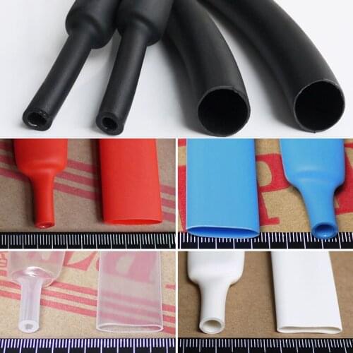 Brand New 12.7mm 1/2" Adhesive Lined 3:1 Heat Shrink Tubing Waterproof Insulation Sleeving