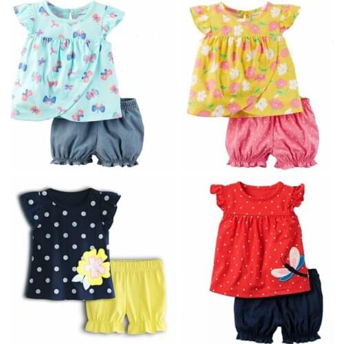 Baby Has Sets Of Clothes For Newborn Girls