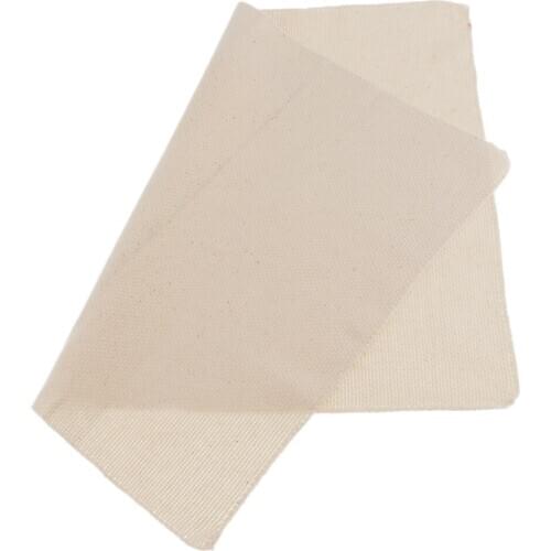 Beige Cotton Needlework Embroidery Fabric Cross Stitching Plain Solid Color Aida Cloth 50cm x 180cm