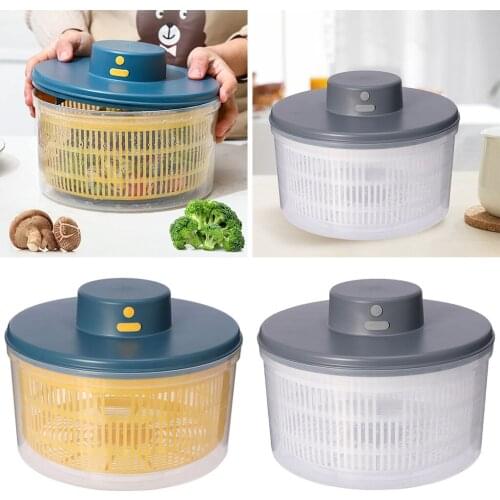 Large Efficient Multifunctional Electric Salad ner Rechargeable Lettuce Dryer Quick Dry Washing Drying Dry Faster Food Prep