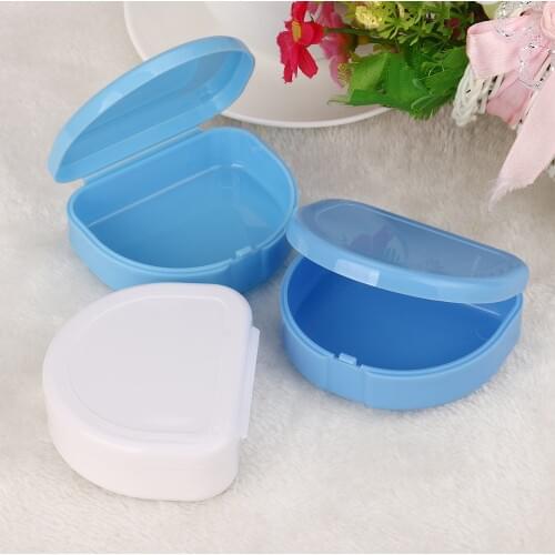Random Colors Denture Bath Appliance False Teeth Box Storage Case Rinsing Basket Jul14 Drop Shipping FD