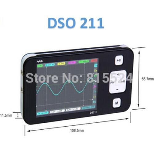 New Version Mini ARM DSO211 Digital Oscilloscope Portable Pocket-Sized Nano Handheld Digital Storage Oscilloscope