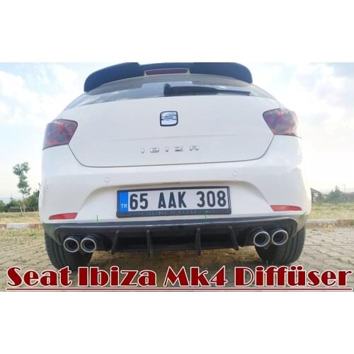 For Seat Ibiza Mk4 Diffuser 2008 2009 2010 2011 2012 2013 2014 2015 2016 2017 Rear Bumper Attachment Car Styling Auto Universal
