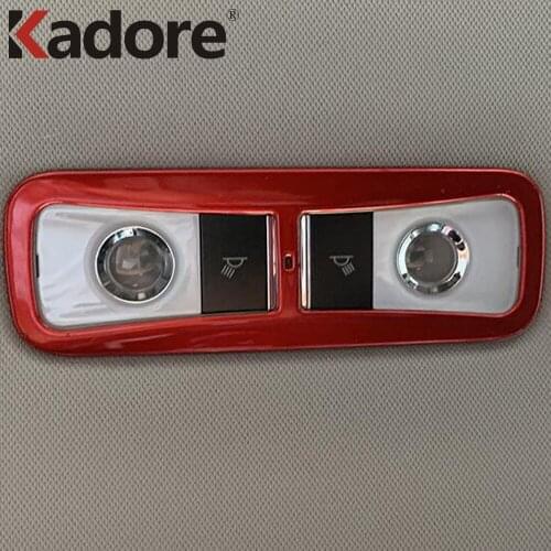 For Honda Accord 2018 2019 2020 Carbon Fiber Car Interior Accessories Rear Reading Light Frame Cover Trim Stickers