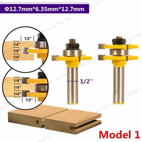1/2 and 1/4 inch-2PCS,CNC Solid Carbide tungsten Milling Cutter,woodworking router bit,,wood tool,Floor knife,puzzle knife