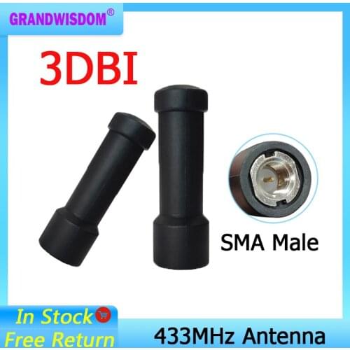 433 MHz Antenna 2~3dBi SMA Male Connector Mini Size 433MHz IOT antena directional antenne for wireless Lorawan watermeter
