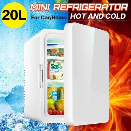 Dual-Use 20L Home Car Use Refrigerators Ultra Quiet Low Noise Car Mini Refrigerators Freezer Cooling Heating Box Fridge cool