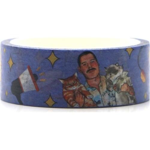 JF698 Art Singer Cartoon Washi Tape Paper Diy Decorative Adhesive Tape Stationery Masking Tapes Supplies