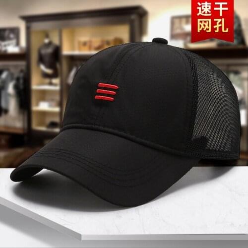 Summer Mens Thin Hat Mesh Ladies Peaked Cap Outdoor Sports Fishing Baseball Caps Sunscreen Anti-UV Quick-drying Hats