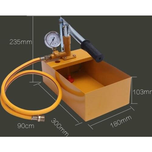 2.5MPa 25KG Water pressure gauge manometer Manual Hydraulic Test Pressure tester MeterWater Pump Machine with G1/2" Hose N25 19