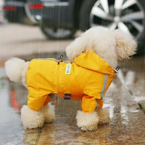 Pet Dog Clothes Waterproof Breathable Dog Raincoat Autumn Winter Reflective Dog Jacket Coat Roupa Puppy Abrigo