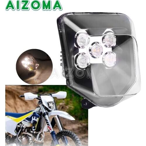 MX Enduro Dirt Bike Front Head Light LED Headlight Supermoto Motocross Off Road For FE TE 250i 300i 150/250/300/350/450/501