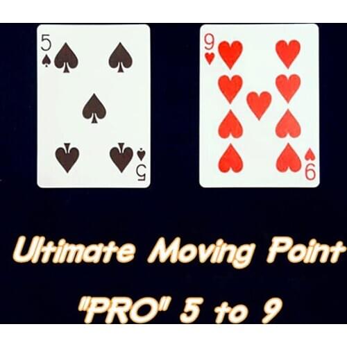 Ultimate Moving Point 5 To 9 Hearts Magic Tricks Moving Pips Poker Card Close Up Card Magic Gimmick Magia Toys Joke Props Fun