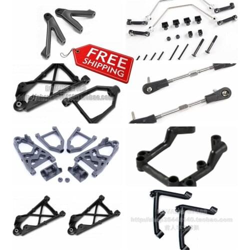 Front Suspension Arm Tie Rod Sway Bar Shock Bracket for HPI Baja 5b Parts Rovan KM RC Car Basic Part