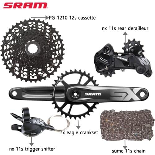 SRAM SX NX 11s 1x11 speed Groupset Kit DUB Trigger Shifter Rear Derailleur Cassette SENSAH Chain SX eagle Crankset