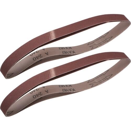 Uxcell 4pcs 1-inch X 30-inch(25mm X 765mm) Sanding Belt 240 Grit Aluminum Oxide wood, plastic, fiberglass metal etc
