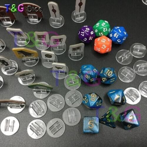 High quality transparent plastic stand for 2mm paper card, board game components 50pcs GAME COMPONENTS Card bed