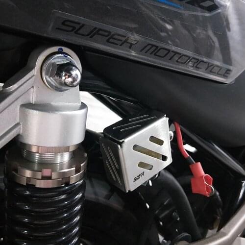 Motorcycle Stainless Steel Rear Brake Oil Pot Cover Cup Square Refitted Protective for Kiden Kd250-v-z Kd150-fh
